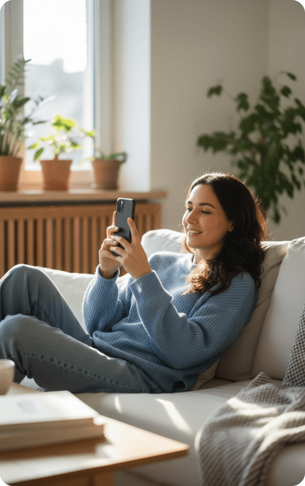 Frequently asked questions - person getting answers to health questions