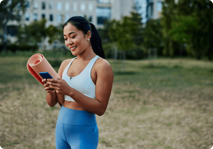 Everyday health empowered - person managing daily health activities